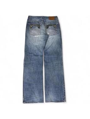 MU MAN ORIGINAL ITALY UNIQUE EMBROIDERY DENIM JEANS